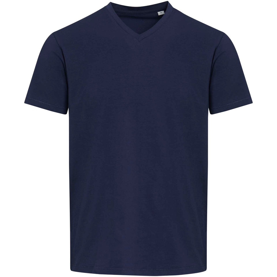 T-shirt a maniche corte unisex con scollo a V in cotone biologico certificato OCS da 200 g/m² Balfour personalizzato con logo - Pubblienne