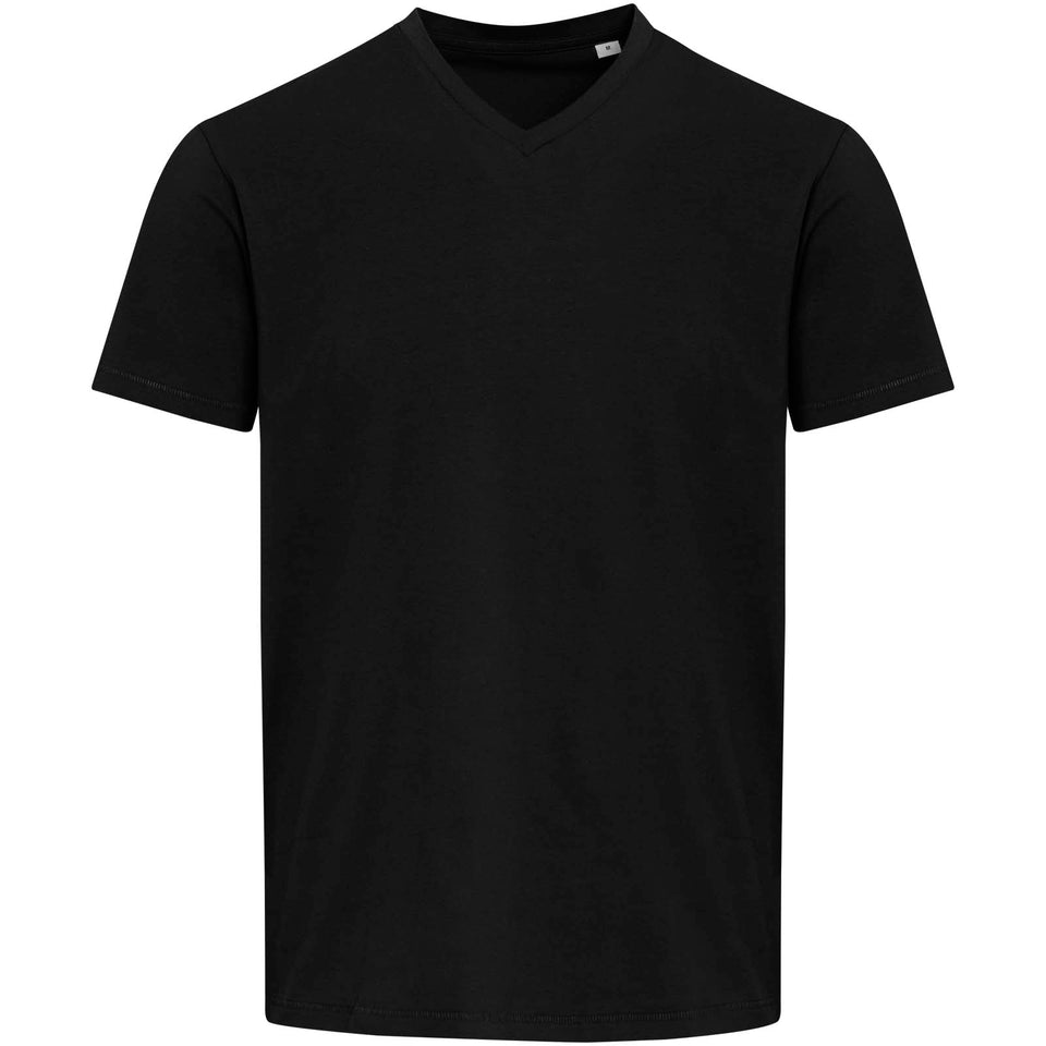 T-shirt a maniche corte unisex con scollo a V in cotone biologico certificato OCS da 200 g/m² Balfour personalizzato con logo - Pubblienne