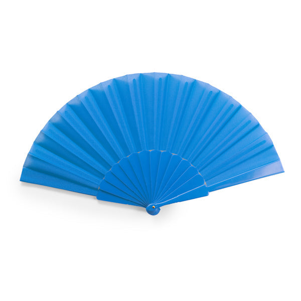 6027 Wedding - Ventaglio Con Stecche In Plastica E Tessuto In Poliestere personalizzato con logo - Pubblienne