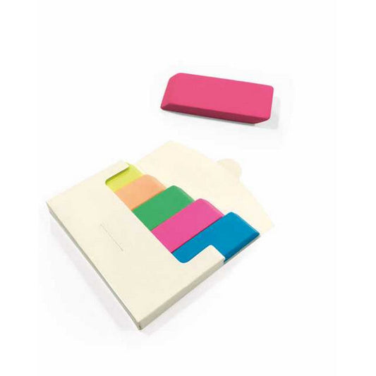 3648 SET GOMME PER CANCELLARE 5 PZ personalizzato con logo - Pubblienne