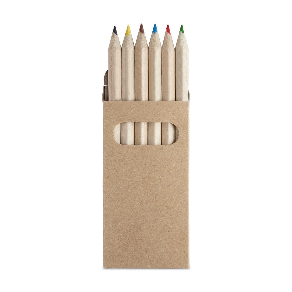 3658 Draw - Set Pastelli 6pz personalizzato con logo - Pubblienne