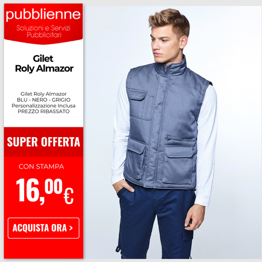 Gilet Roly Almazor personalizzato con logo - Pubblienne