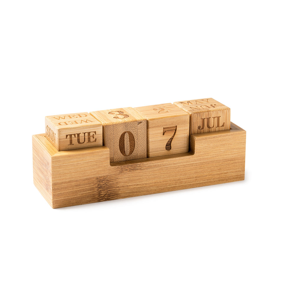 4006 Moreno - Calendario in Bamboo personalizzato con logo - Pubblienne