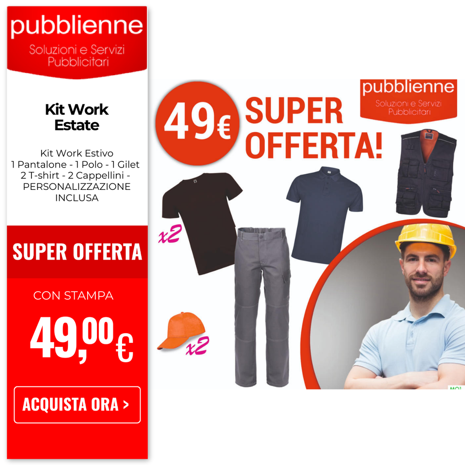 Kit Work Estate personalizzato con logo - Pubblienne