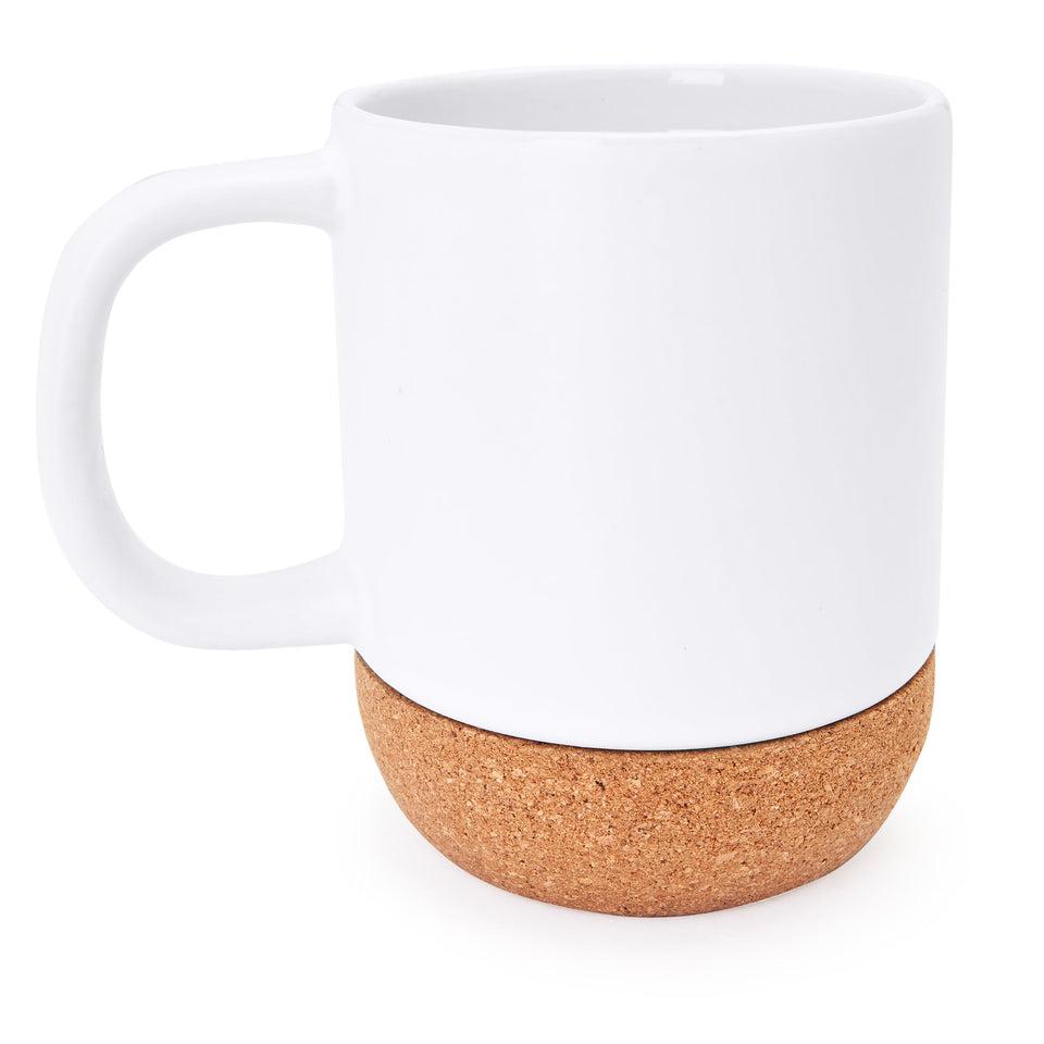 7068 Sugar - Tazza In Ceramica 420ml Con Base In Sughero personalizzato con logo - Pubblienne