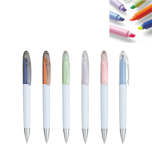 5011 Tyler - Penna a Sfera con evidenziatore personalizzato con logo - Pubblienne