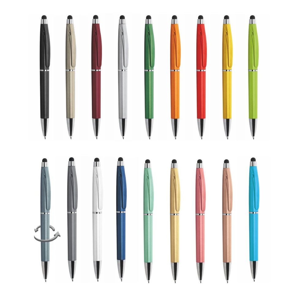 5288 Tiche - Penna Sfera In Plastica Touch personalizzato con logo - Pubblienne