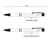 5625 Tito - Penna Sfera Alluminio personalizzato con logo - Pubblienne