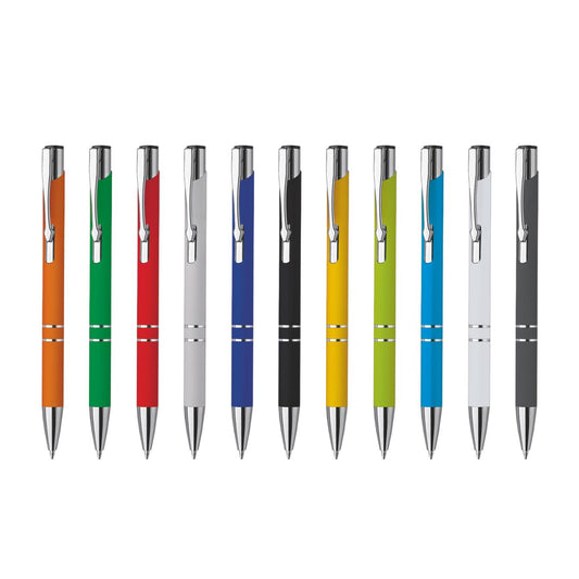 5651 Tito Soft - Penna Sfera In Alluminio Soft Touch personalizzato con logo - Pubblienne