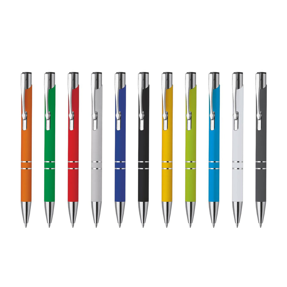 5651 Tito Soft - Penna Sfera In Alluminio Soft Touch personalizzato con logo - Pubblienne