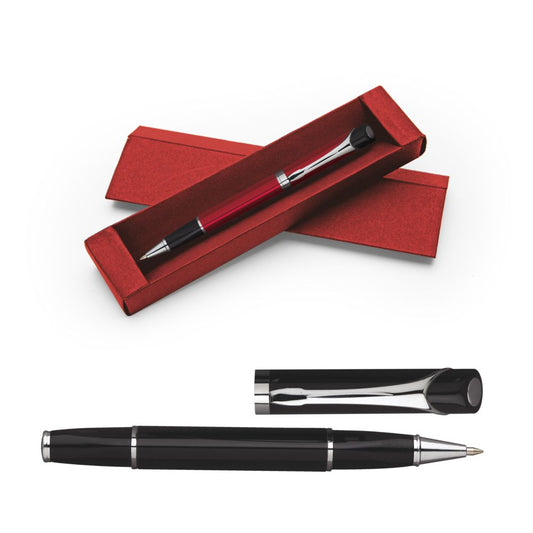 5665NERO  PENNA ROLLER personalizzato con logo - Pubblienne