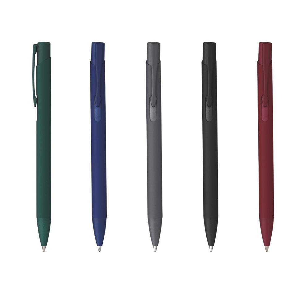 5692 Prisca - Penna Sfera In Alluminio Soft Touch personalizzato con logo - Pubblienne