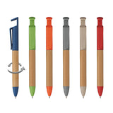 5693 Ariele - Penna In Bamboo E Paglia Di Frumento personalizzato con logo - Pubblienne