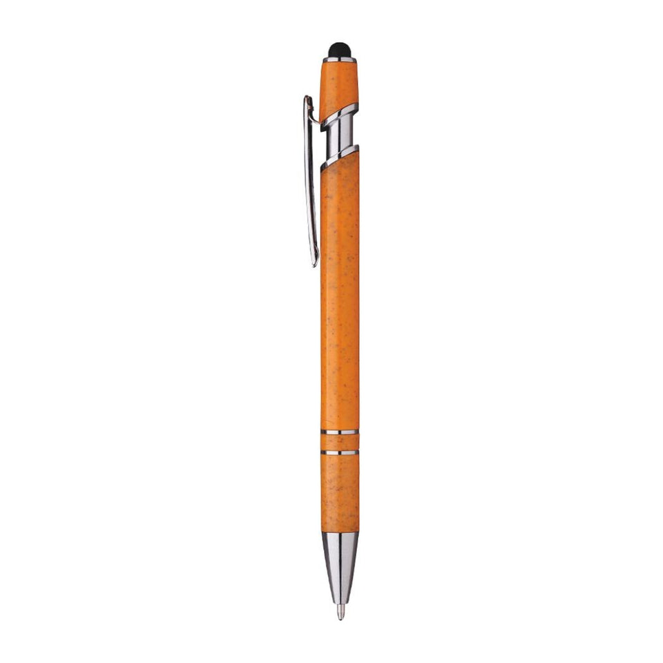 5065 Foxy - Penna A Scatto Paglia Di Frumento personalizzato con logo - Pubblienne