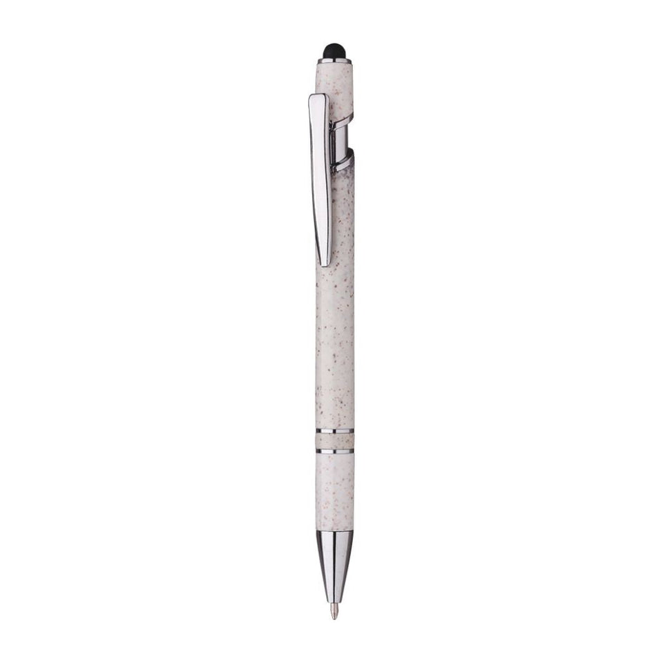 5065 Foxy - Penna A Scatto Paglia Di Frumento personalizzato con logo - Pubblienne