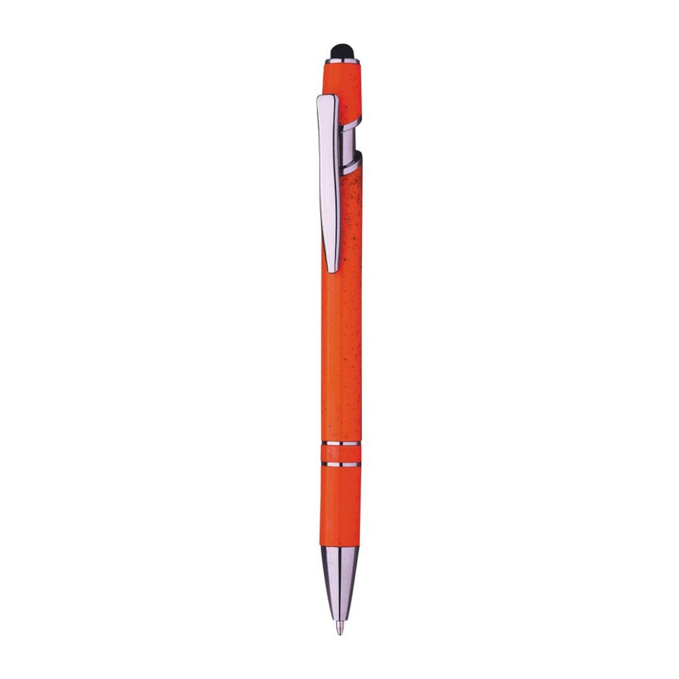 5065 Foxy - Penna A Scatto Paglia Di Frumento personalizzato con logo - Pubblienne