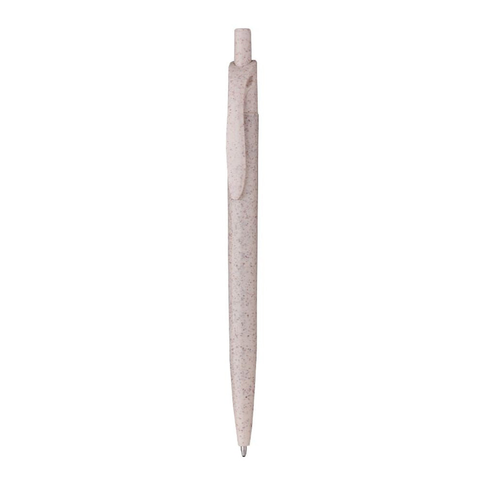 5066 Trigo - Penna A Scatto Paglia Di Frumento personalizzato con logo - Pubblienne