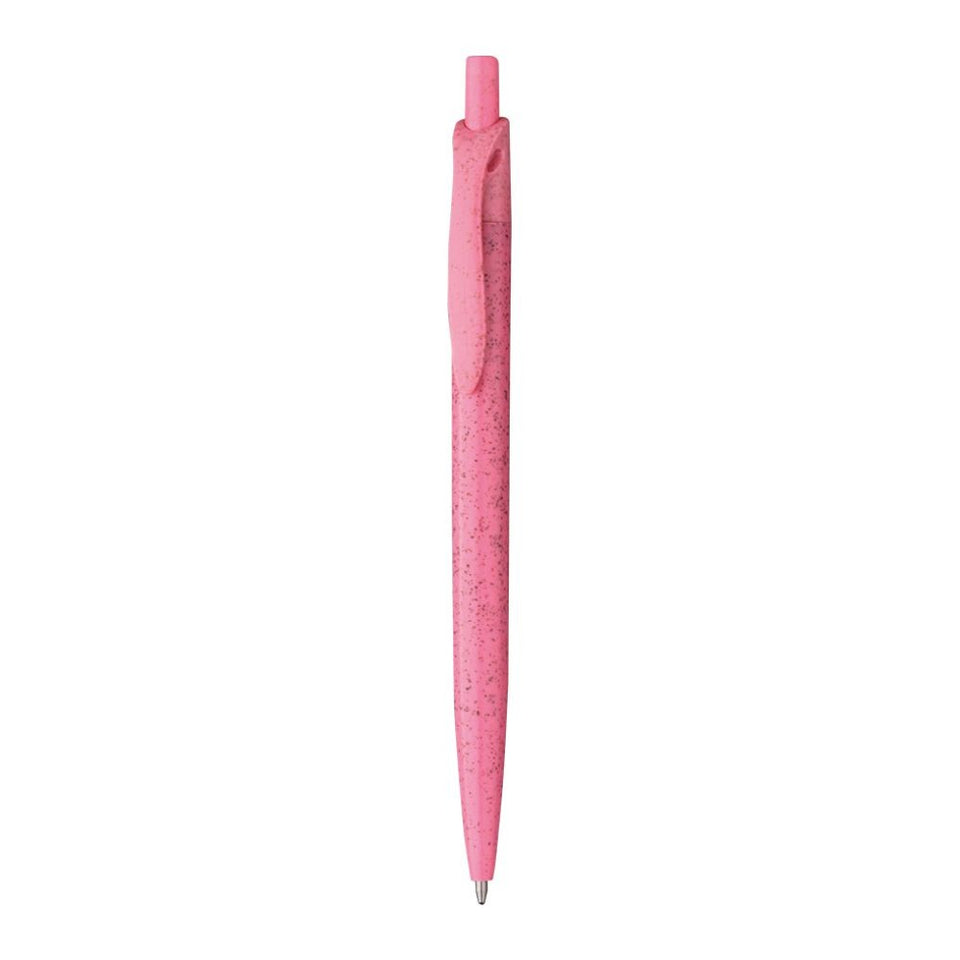 5066 Trigo - Penna A Scatto Paglia Di Frumento personalizzato con logo - Pubblienne