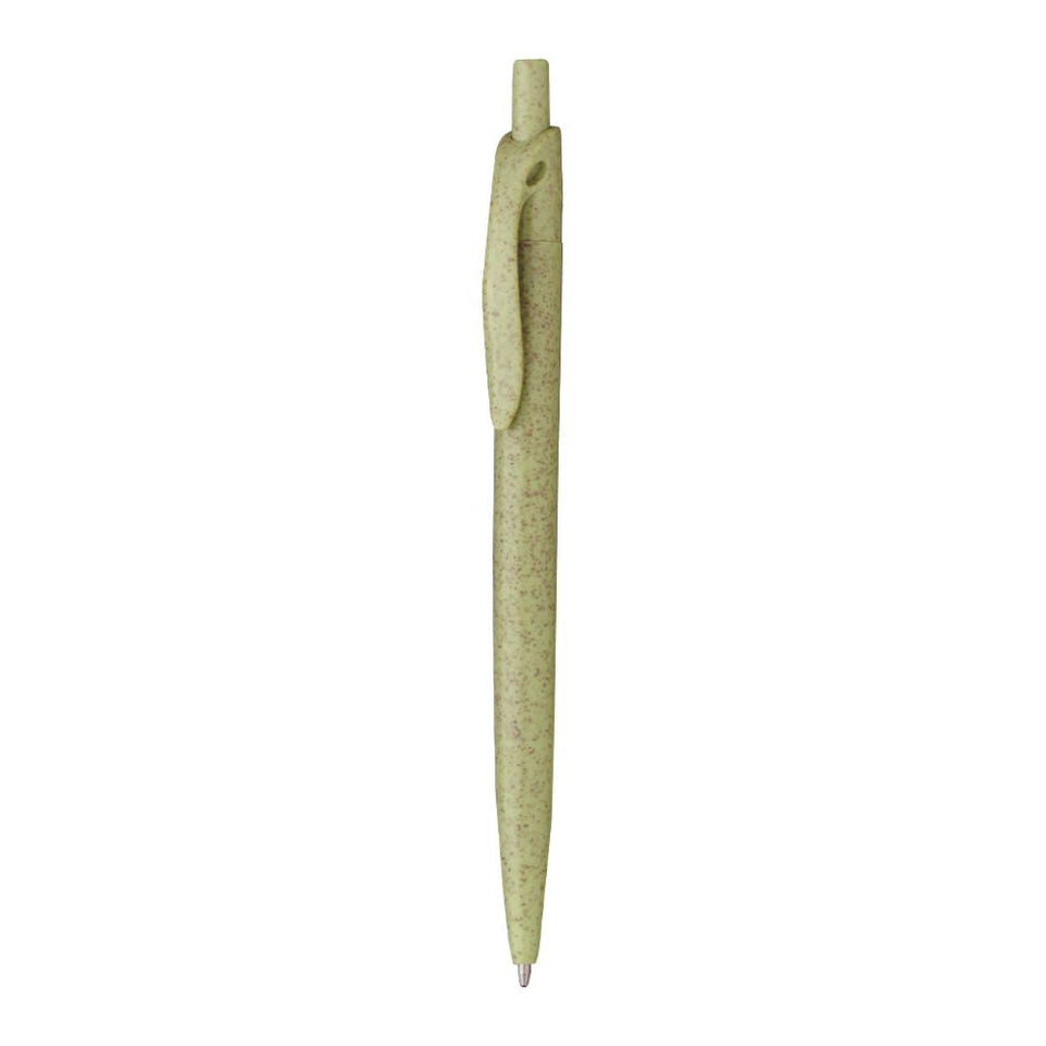 5066 Trigo - Penna A Scatto Paglia Di Frumento personalizzato con logo - Pubblienne