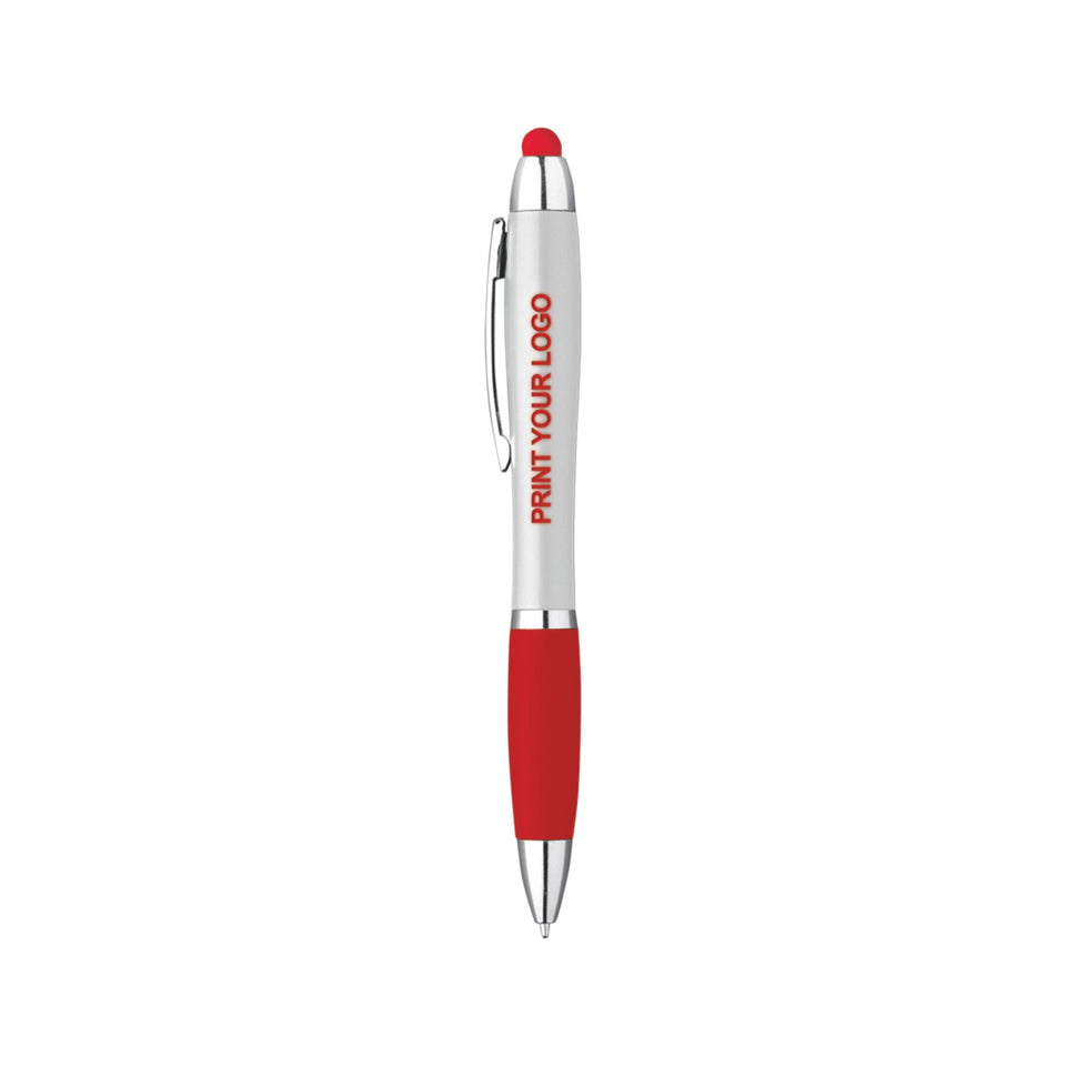 5233 Neon White - Penna Sfera Touch con led personalizzato con logo - Pubblienne