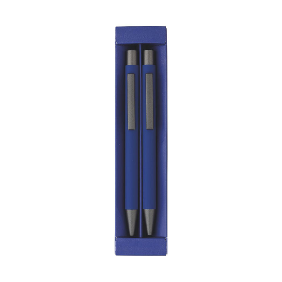 5284 Tilde - Parure Penna E Matita Soft Touch In Astuccio personalizzato con logo - Pubblienne