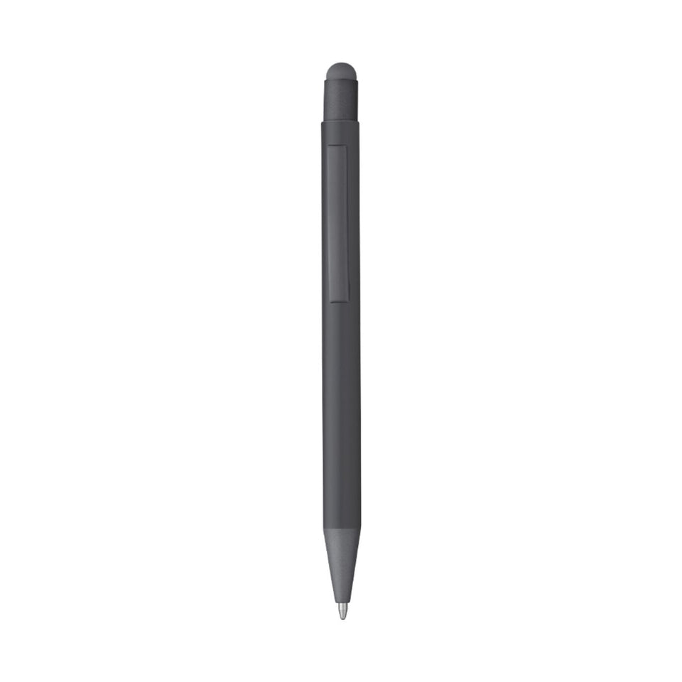 5690 Milvia - Penna Sfera Touch In Alluminio personalizzato con logo - Pubblienne
