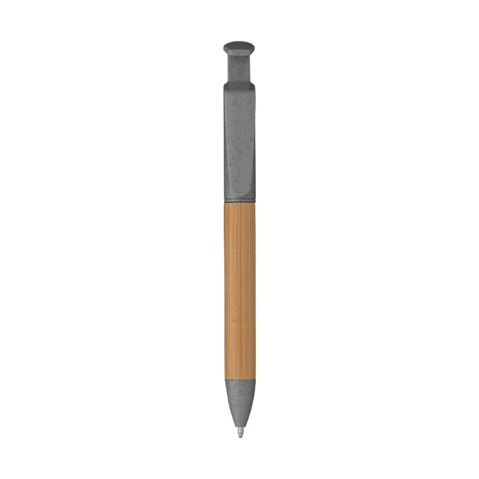 5693 Ariele - Penna In Bamboo E Paglia Di Frumento personalizzato con logo - Pubblienne