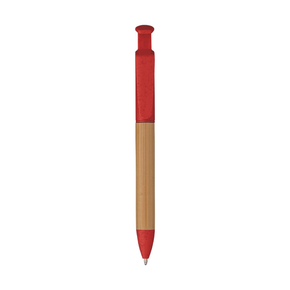 5693 Ariele - Penna In Bamboo E Paglia Di Frumento personalizzato con logo - Pubblienne