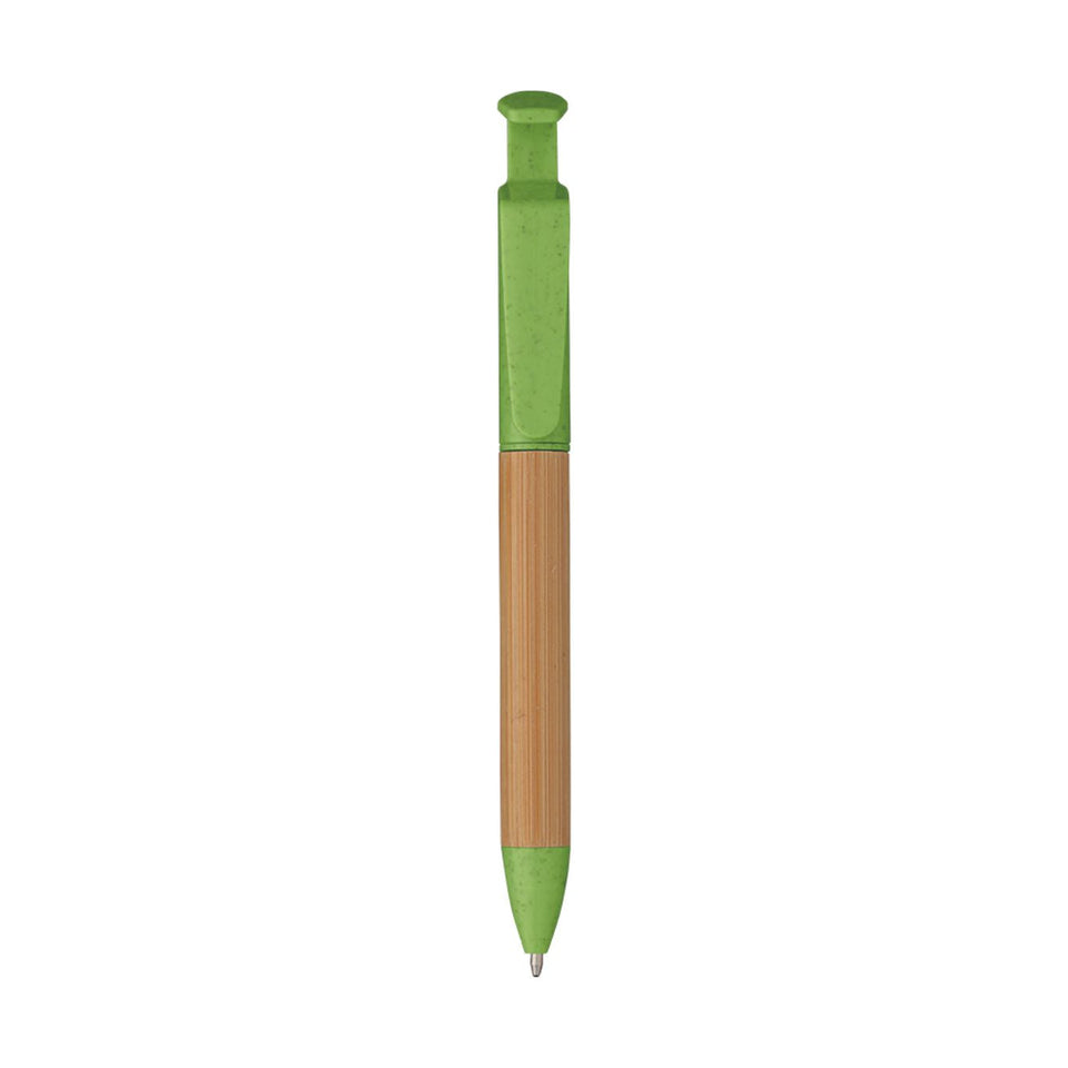 5693 Ariele - Penna In Bamboo E Paglia Di Frumento personalizzato con logo - Pubblienne