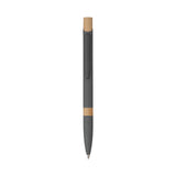 5699 Elia - Penna Sfera Soft Touch In Alluminio E Bamboo personalizzato con logo - Pubblienne