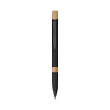 5699 Elia - Penna Sfera Soft Touch In Alluminio E Bamboo personalizzato con logo - Pubblienne