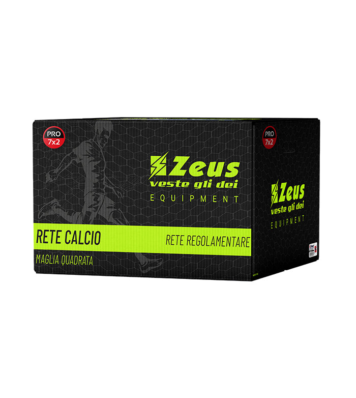 RETI CALCIO PRO 7,56 x 2,44 x 1,68 x 1,68 mt personalizzato con logo - Pubblienne