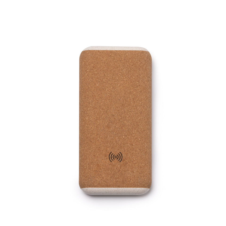 6085 Sema - Power Bank In Sughero E Fibra Di Frumento personalizzato con logo - Pubblienne