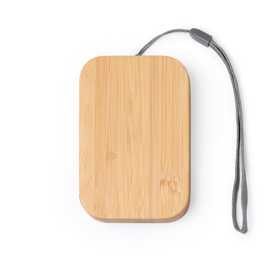 6110 Erik - Set Cavi Di Ricarica In ABS E Bamboo personalizzato con logo - Pubblienne