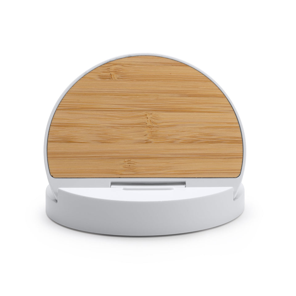 6120 Dino - Caricabatteria In Bamboo E ABS personalizzato con logo - Pubblienne