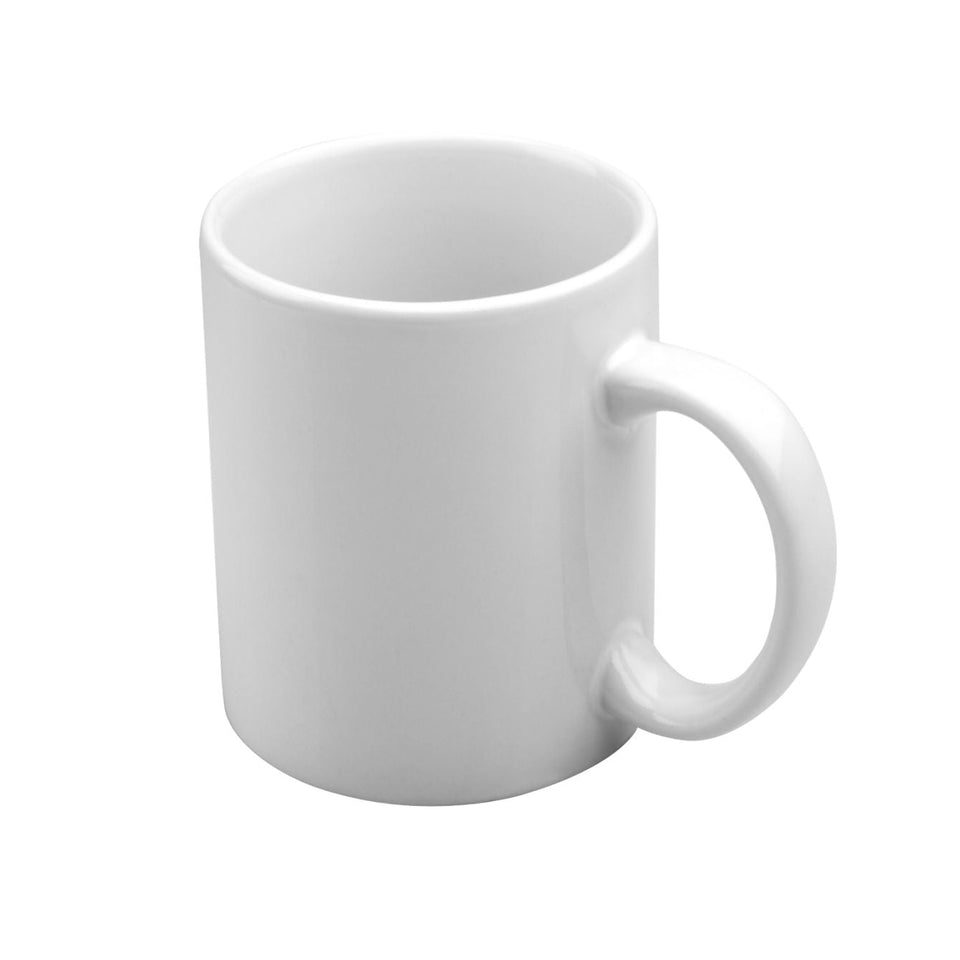 7014 TAZZA BIANCA ASTUCCIATA personalizzato con logo - Pubblienne