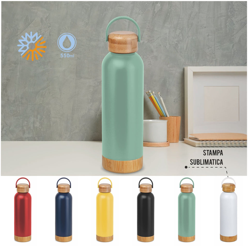 8240 Marna - Borraccia Termica 550ml personalizzato con logo - Pubblienne