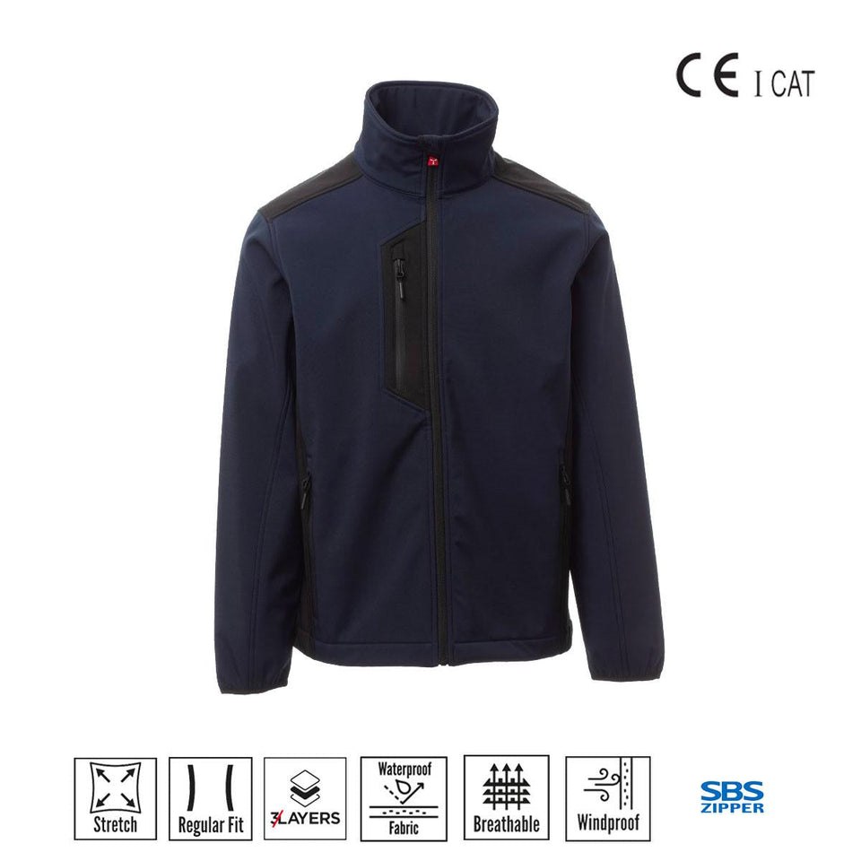 GALWAY SOFT SHELL 3STRATI DA UOMO PAYPER personalizzato con logo - Pubblienne
