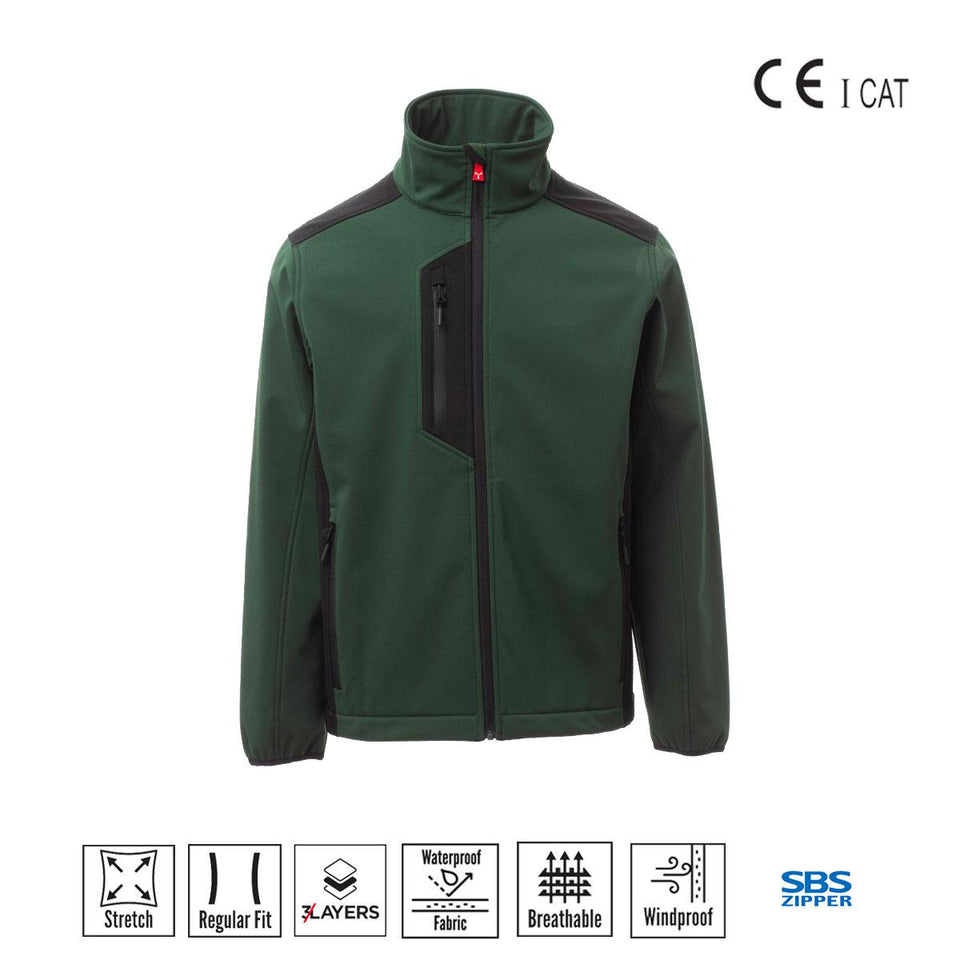 GALWAY SOFT SHELL 3STRATI DA UOMO PAYPER personalizzato con logo - Pubblienne