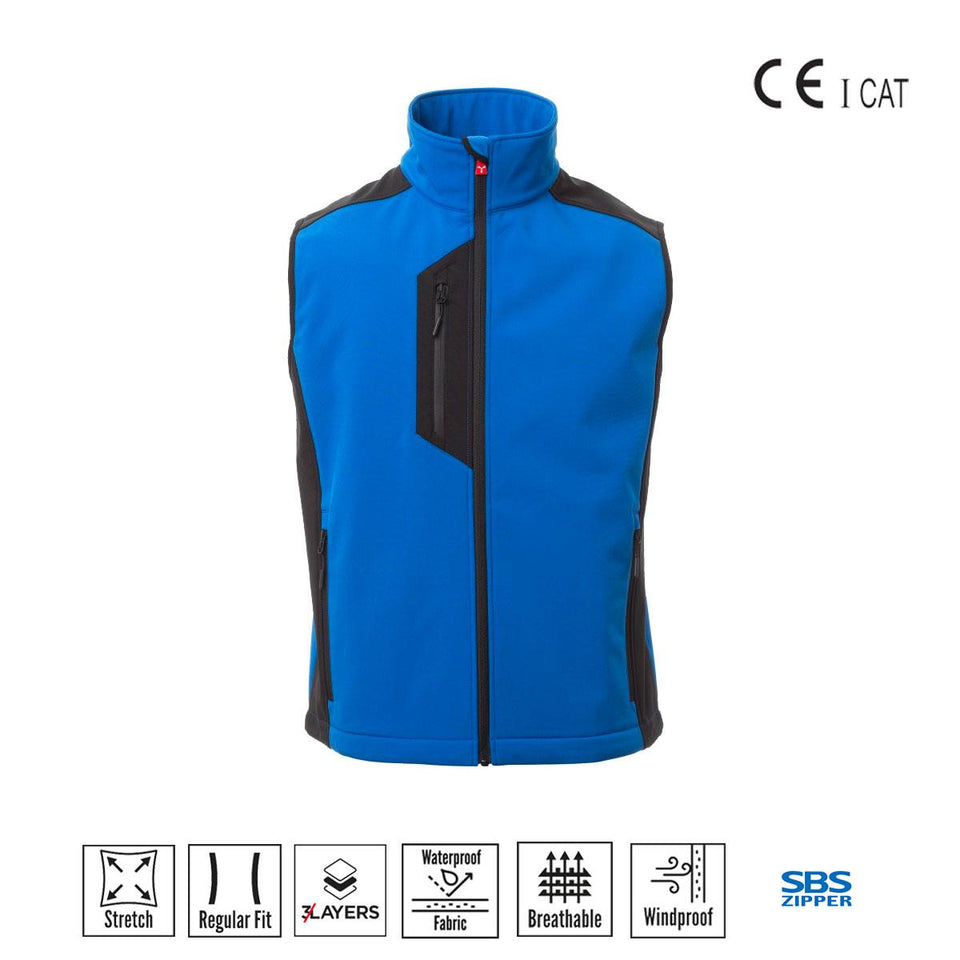 CORK GILET SOFT SHELL 3 STRATI PAYPER personalizzato con logo - Pubblienne