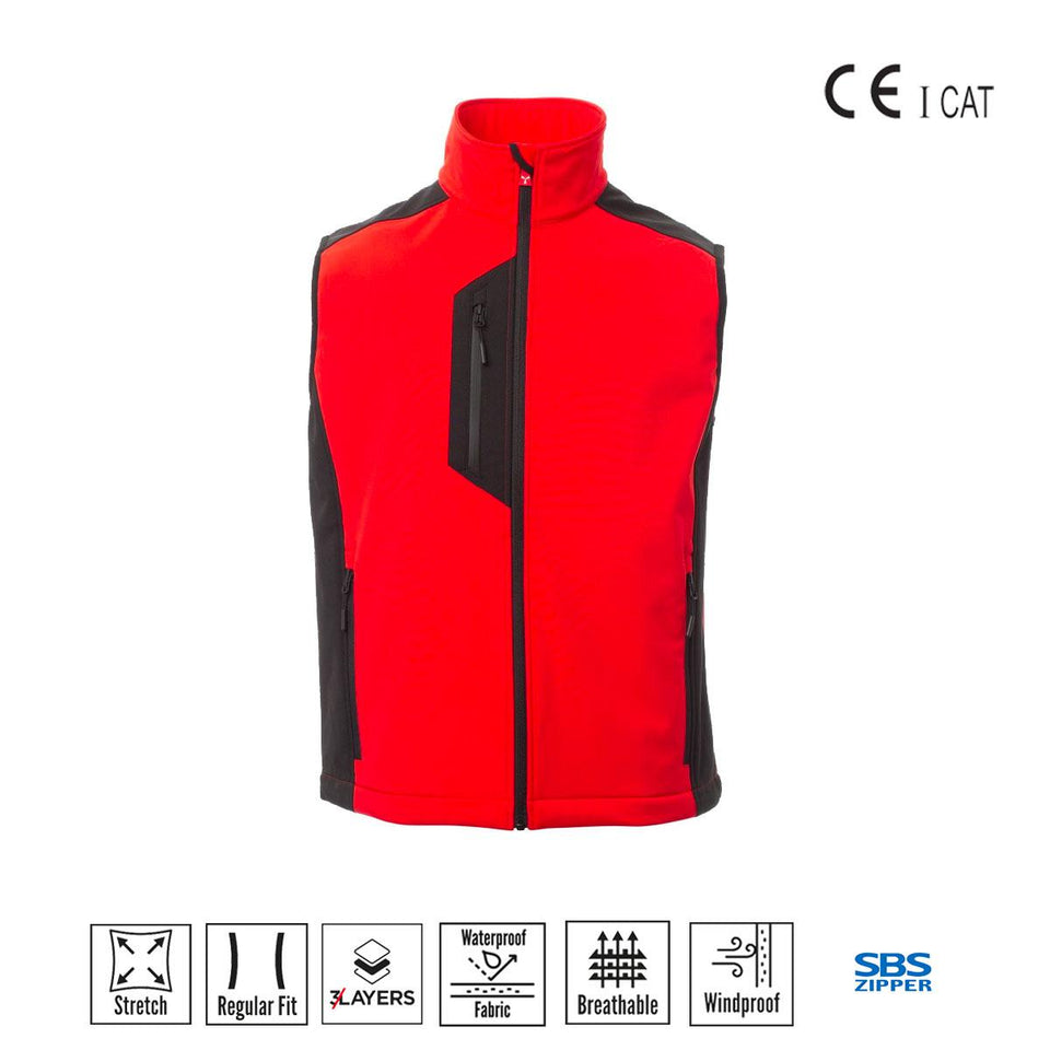 CORK GILET SOFT SHELL 3 STRATI PAYPER personalizzato con logo - Pubblienne