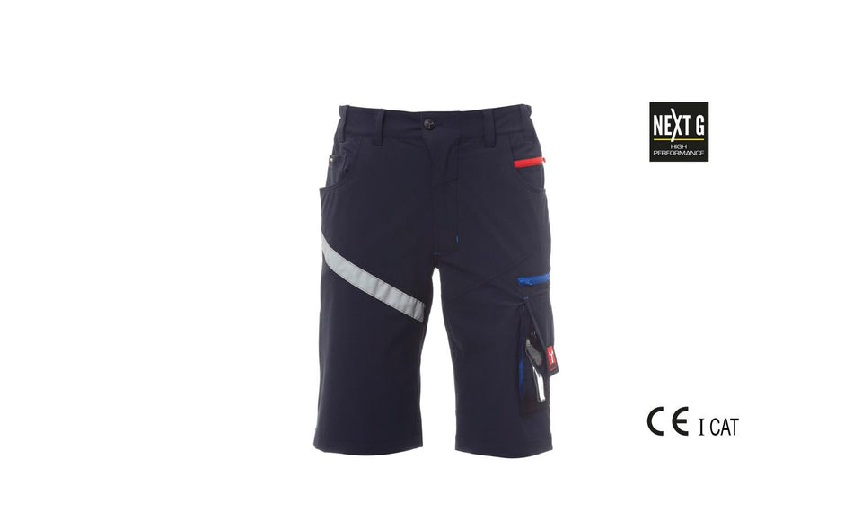 NEXT 4W SHORTS BERMUDA UNISEX STRETCH PAYPER personalizzato con logo - Pubblienne