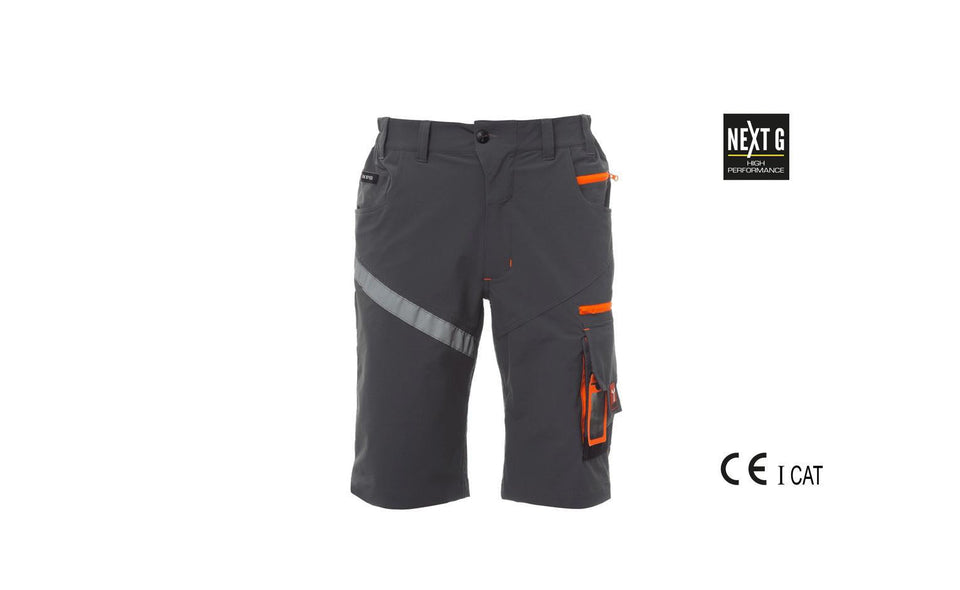 NEXT 4W SHORTS BERMUDA UNISEX STRETCH PAYPER personalizzato con logo - Pubblienne