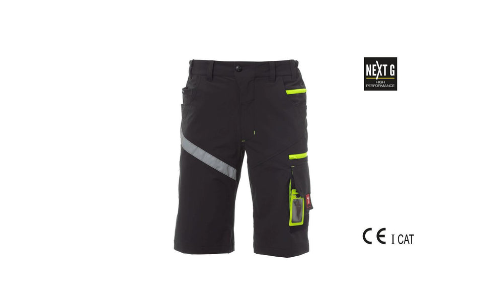 NEXT 4W SHORTS BERMUDA UNISEX STRETCH PAYPER personalizzato con logo - Pubblienne