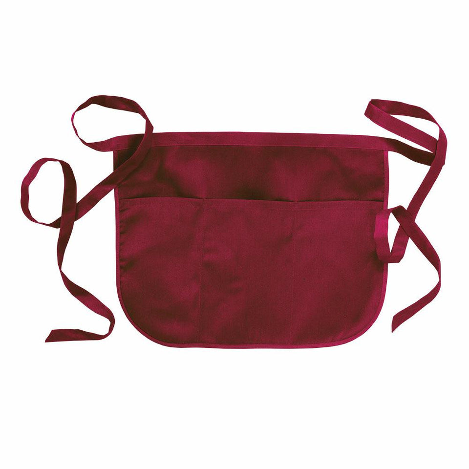 GREMBIULE BARMAN CORTO CON TRE TASCHE COTONE/POLIESTERE personalizzato con logo - Pubblienne