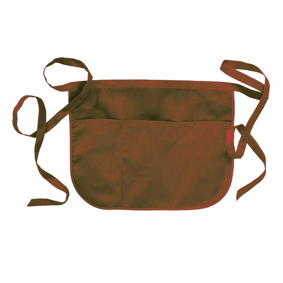 GREMBIULE BARMAN CORTO CON TRE TASCHE COTONE/POLIESTERE personalizzato con logo - Pubblienne