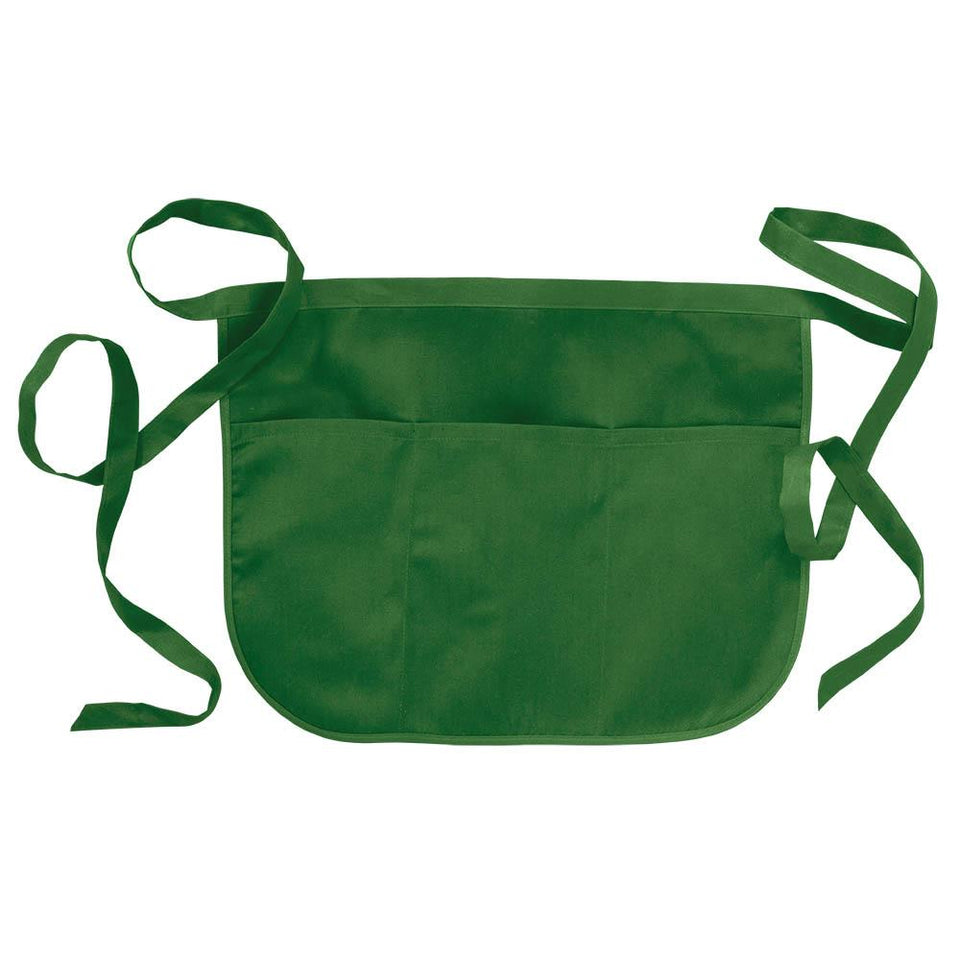 GREMBIULE BARMAN CORTO CON TRE TASCHE COTONE/POLIESTERE personalizzato con logo - Pubblienne