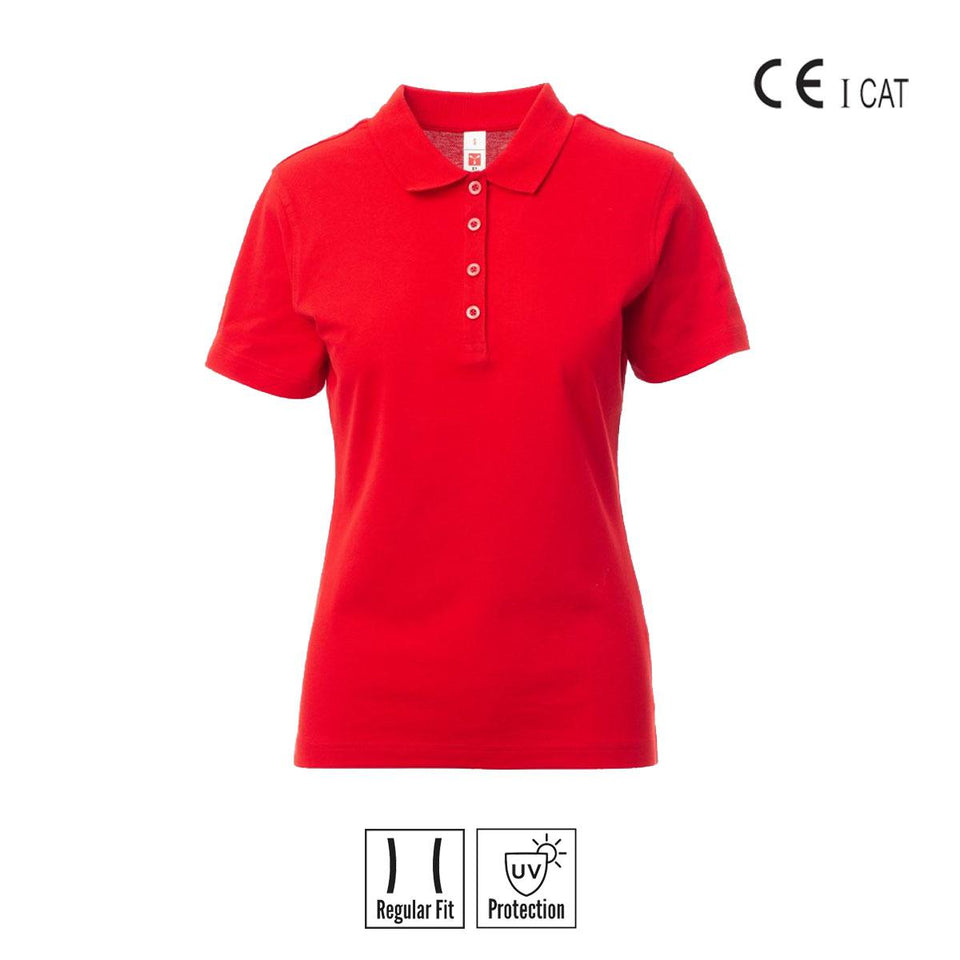 ROME LADY POLO DA DONNA CON 4 BOTTONI PAYPER personalizzato con logo - Pubblienne