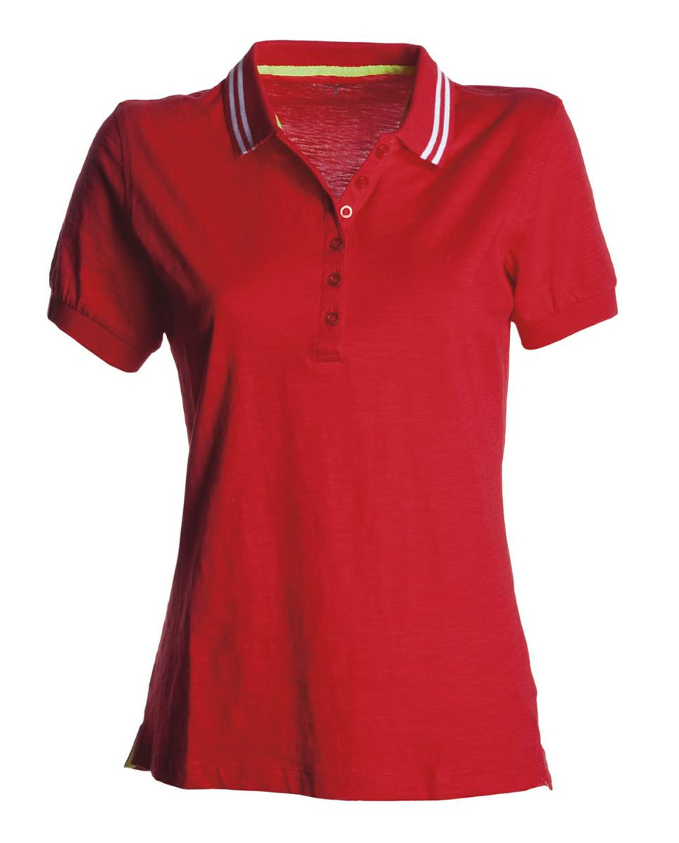 NAUTIC LADY POLO DONNA JERSEY FIAMMATO PAYPER personalizzato con logo - Pubblienne