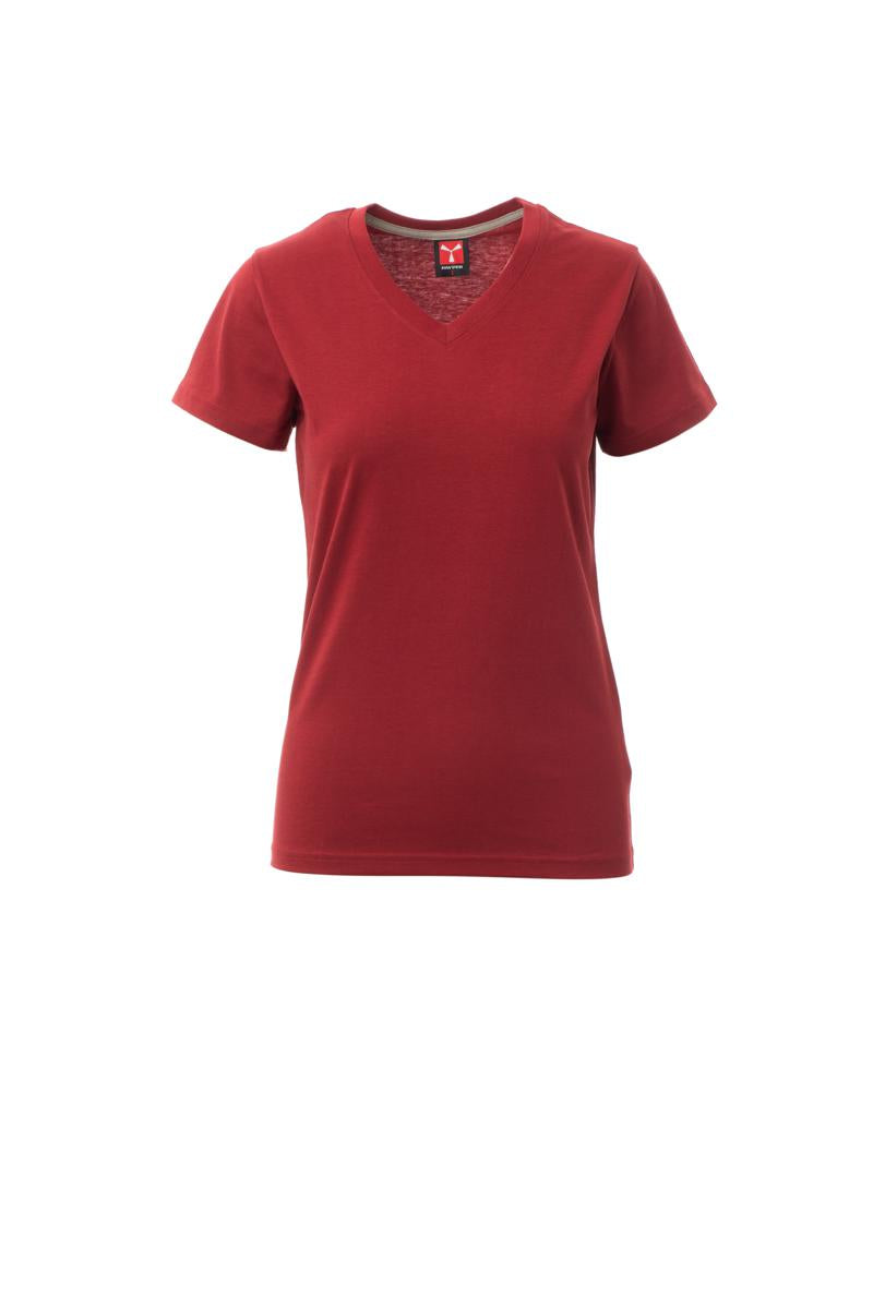 V-NECK LADY T-SHIRTCOLLO V DONNA PAYPER personalizzato con logo - Pubblienne